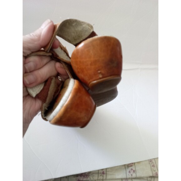 Pikolinos Women's Woven Leather Heeled Slingback Sandals Tan Size 38 US 7.5-8 - Picture 4 of 5